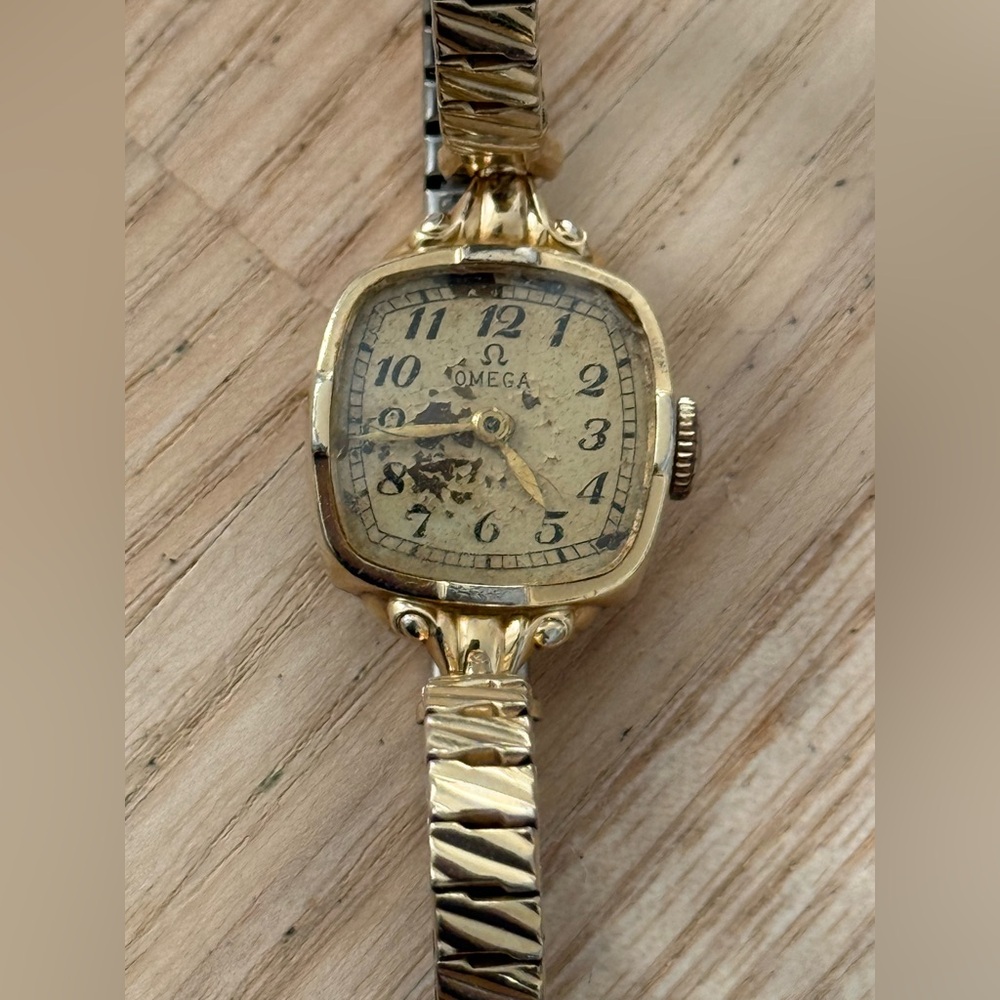 Omega Rare Vintage Mechanical Ladies Watch 14K Gold Filled Wadsworth Case